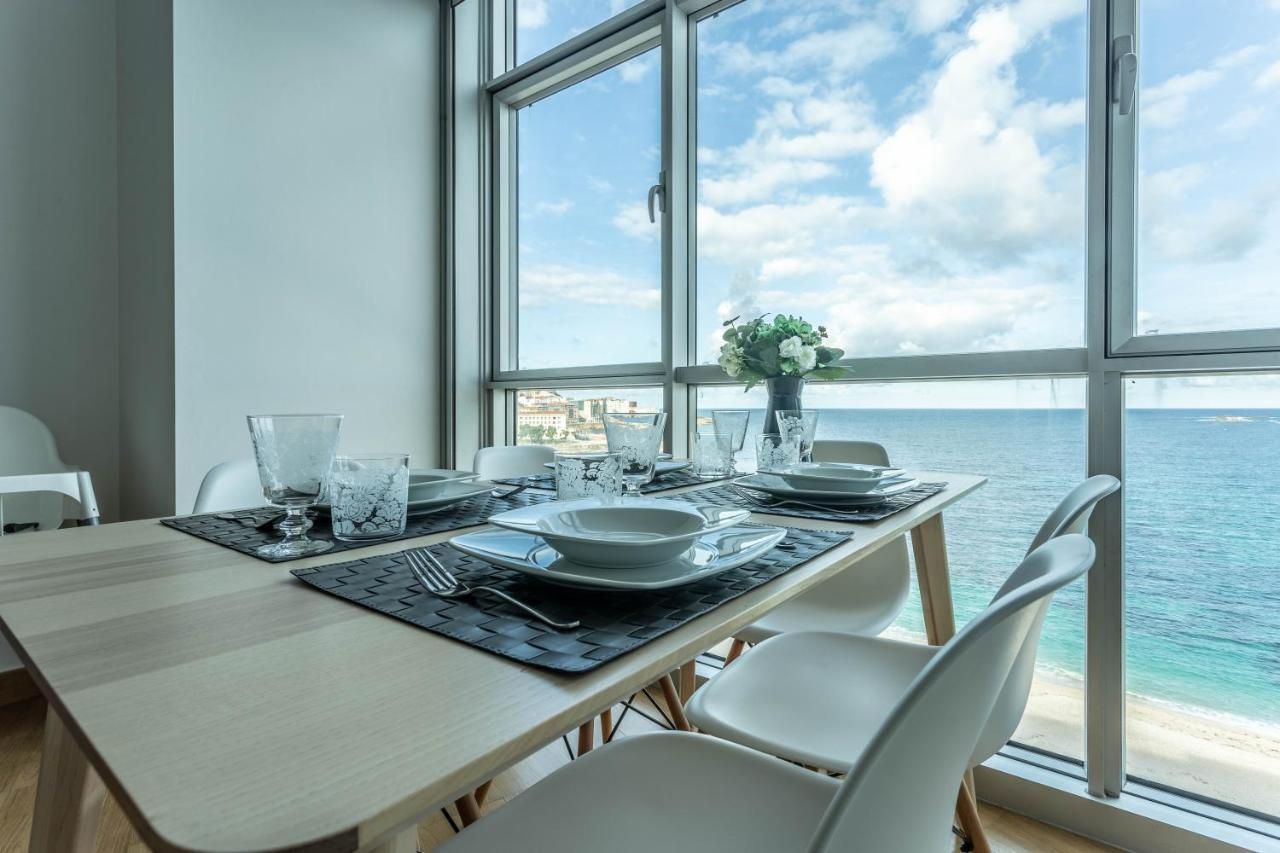 Apartamento En Primera Linea De Playa Riazor A Coruna Ngoại thất bức ảnh